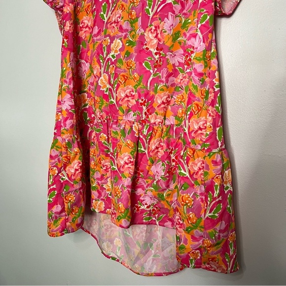 Resa floral milkmaid mini summer sundress size medium - Picture 4 of 9